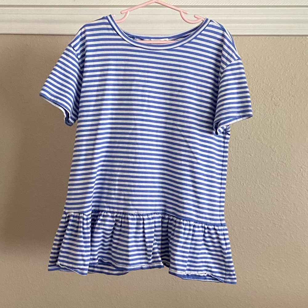 Girls J. Crew Crewcuts Ruffle Tee